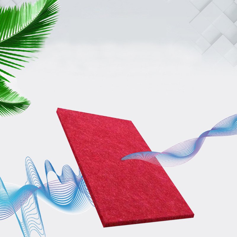 Smooth Surface 100% Pet Felt Polyester Fiber Acoustic Panel For Office Restaurant Decoration