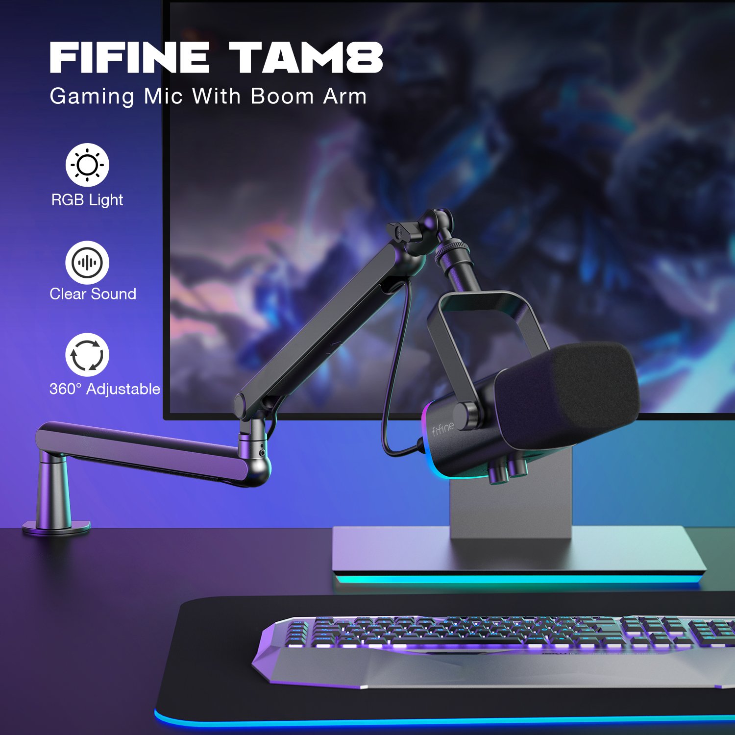 Fifine Podcast Equipment Recording Studio Sound Cards Live Stream SoundCard Live Broadcast Audio Mixer Wireless Sound Cards
