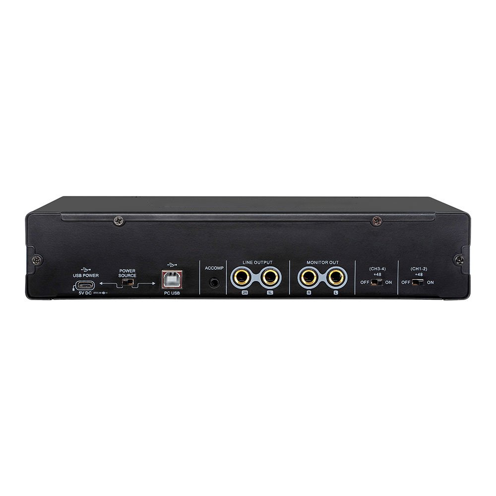Hot Selling MD44 The Newest 4 Channel Audio Sound Card 4 in 4 Interface de Audio for Podcast Recording Music Instrument