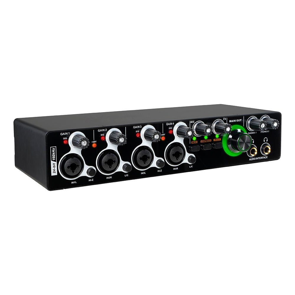 Hot Selling MD44 The Newest 4 Channel Audio Sound Card 4 in 4 Interface de Audio for Podcast Recording Music Instrument