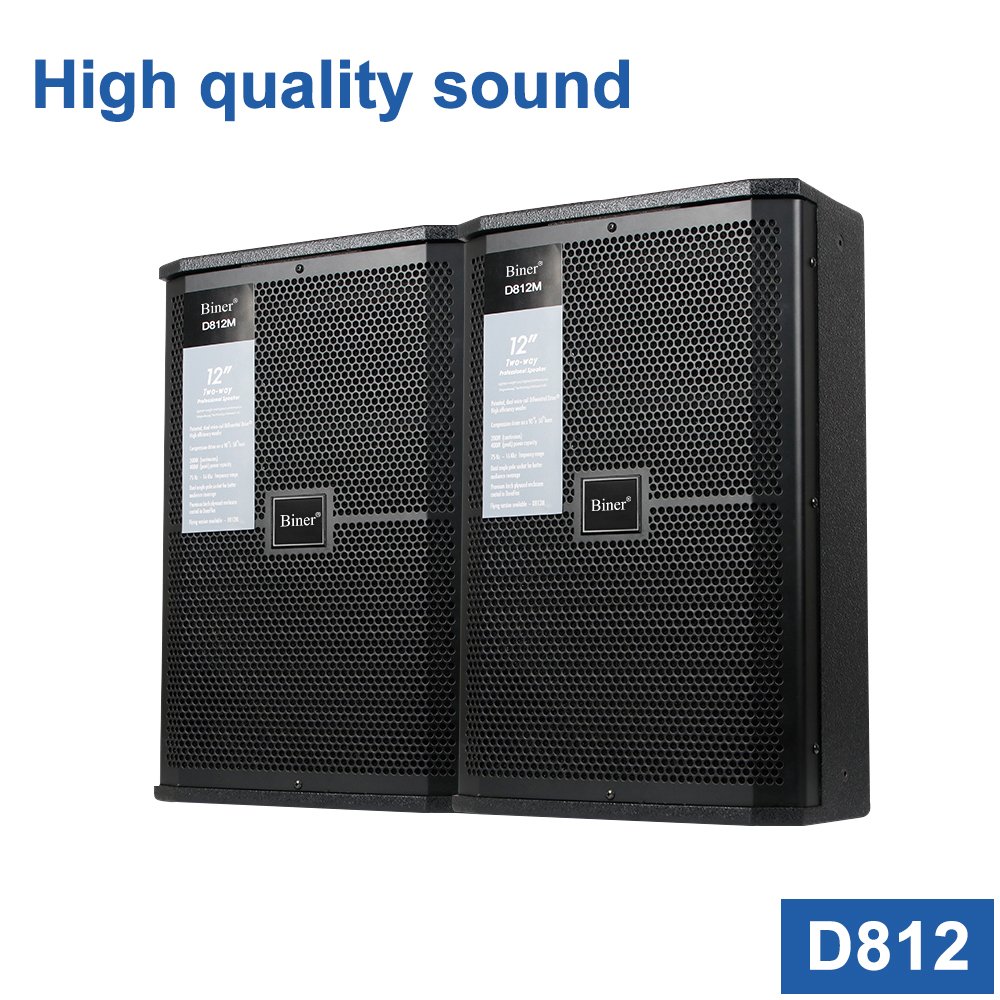 Biner D812 Professional 8 Channel Audio Mixer With Pure Post-Power Amplifier With Power 350w Sound Speaker With Mic
