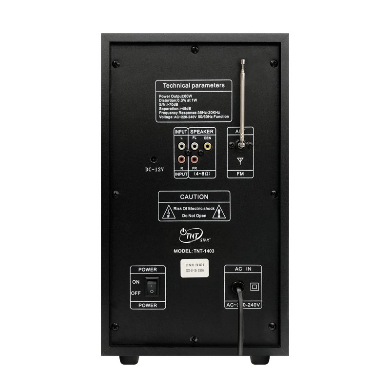TNTSTAR TNT-1403 3D REAL SOUND HI-FI MULTIMEDIA SPEAKER SYSTEM X-BASS HOME THEATER SYSTEM WITH REMOTE CONTROL