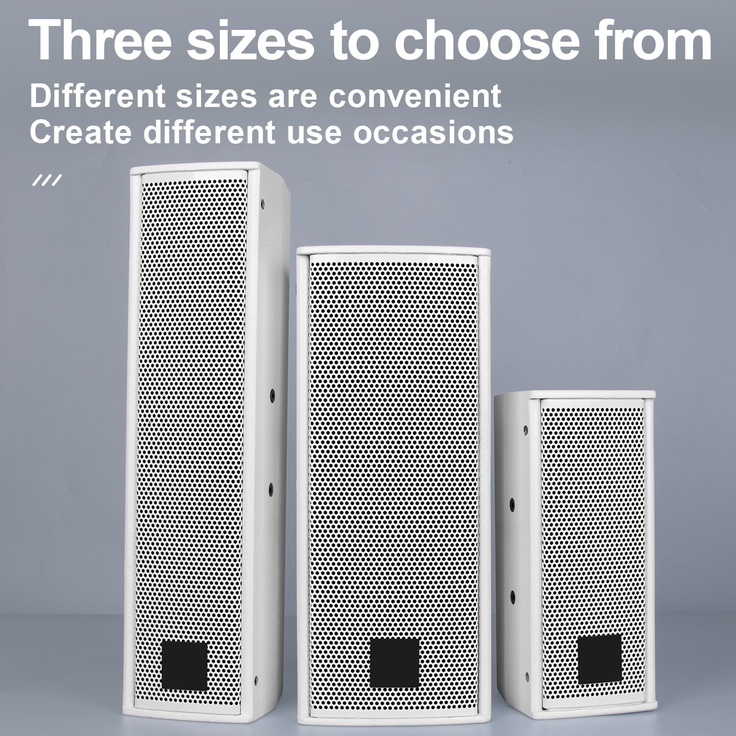 DS6 2 Unit Professional 110W White Column Sounds System Equipment for Conference