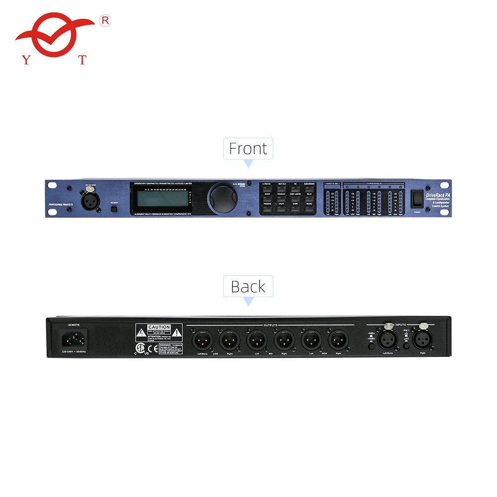 Professional Audio Processor PA 260 DriveRack 2 Input 6 Output speaker management system