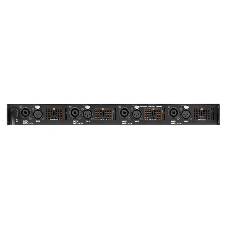 1U 4 channel class TD 1300watt professional audio amplifier