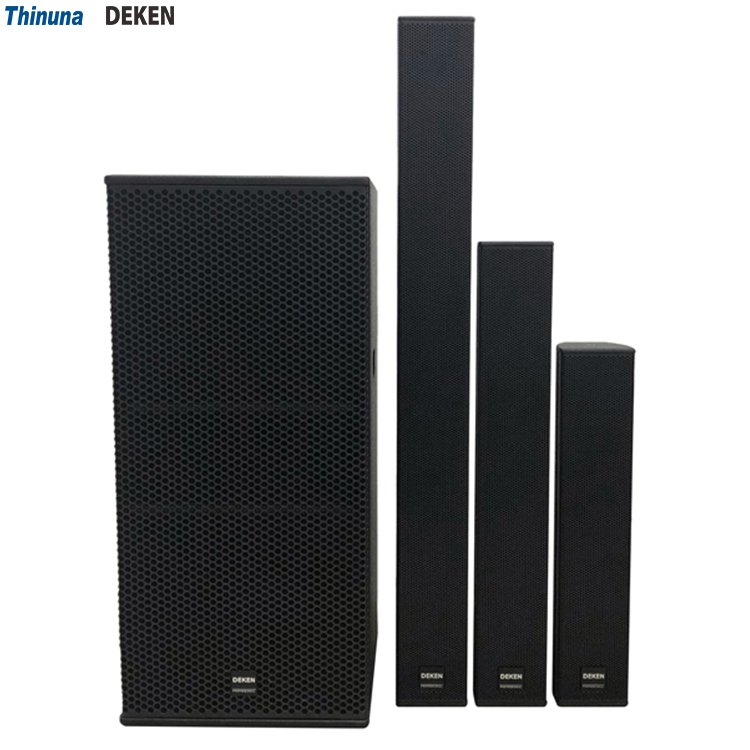 DEKEN SHOW Q10 Professional Audio Sound System Line Array Speaker Column Loudspeaker for Banquet Hall, Conference Center