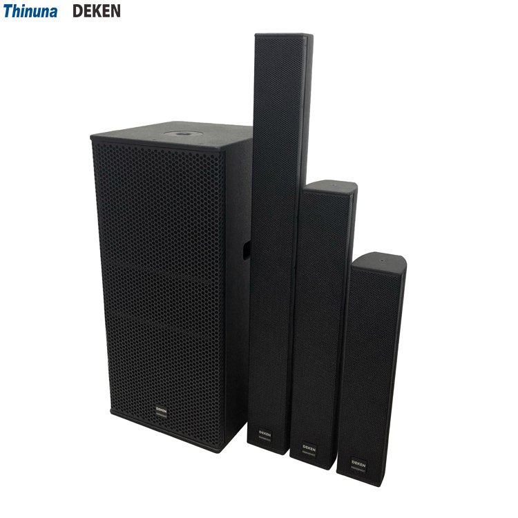 DEKEN SHOW Q10 Professional Audio Sound System Line Array Speaker Column Loudspeaker for Banquet Hall, Conference Center