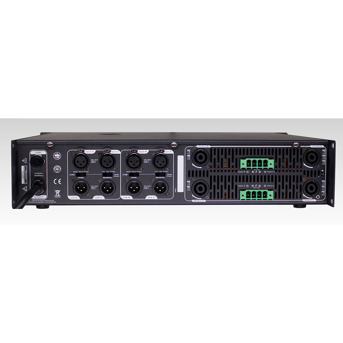 Factory Stage Bar Party Four Channel Professional Sound 4*1800W Peak Sound Mixer Amplifiers Power Amplifiers Audio Amplifier