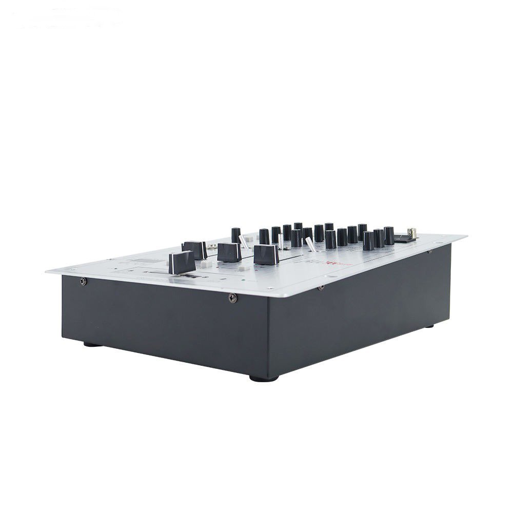 MX300 Professional 3-Channel Digital Audio DJ Mixer with BPM Counter/VCA Control With EQ Scratch-proof Replaceable Crossovers