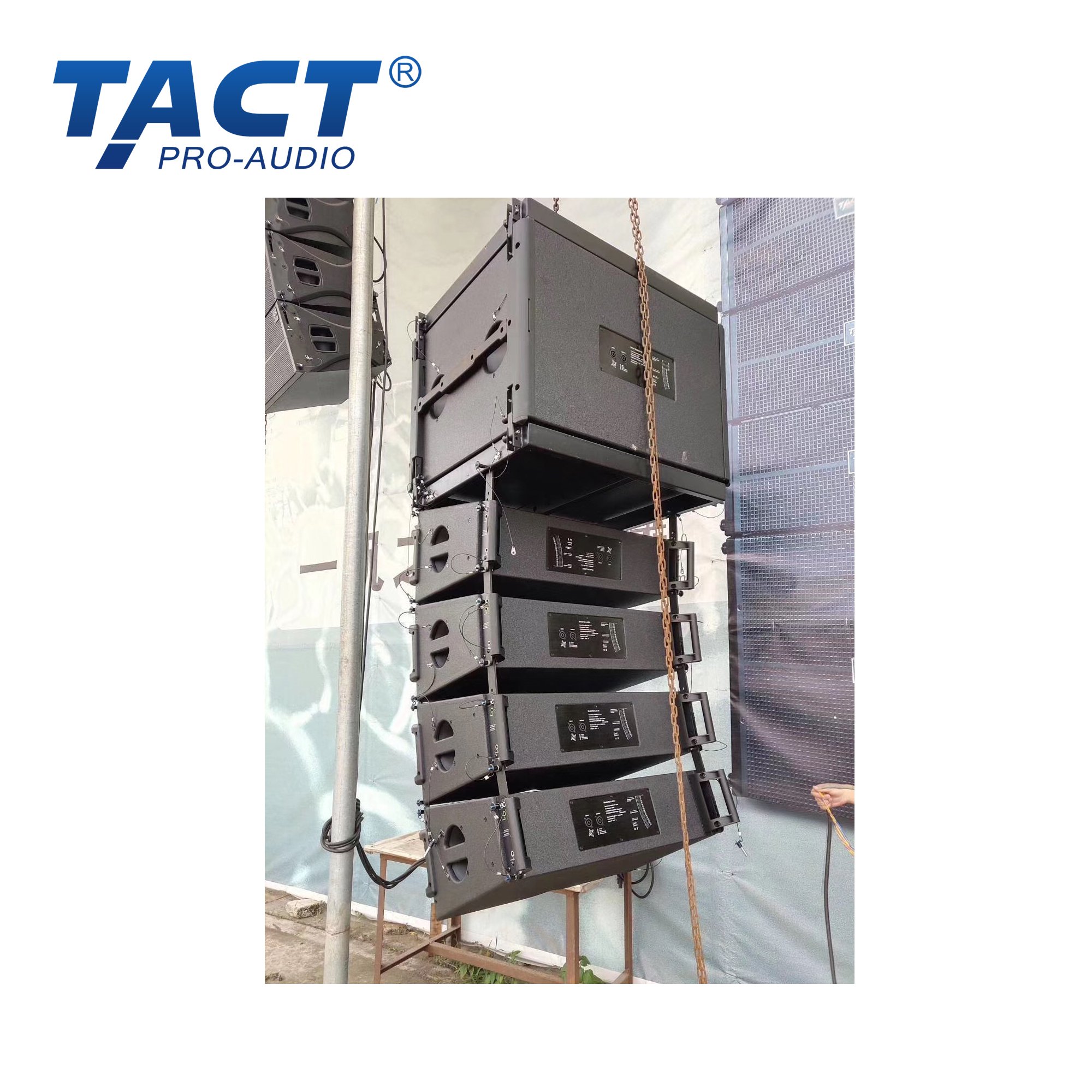 Dual 10 inch professional audio sound system line array speaker passive for outdoor events