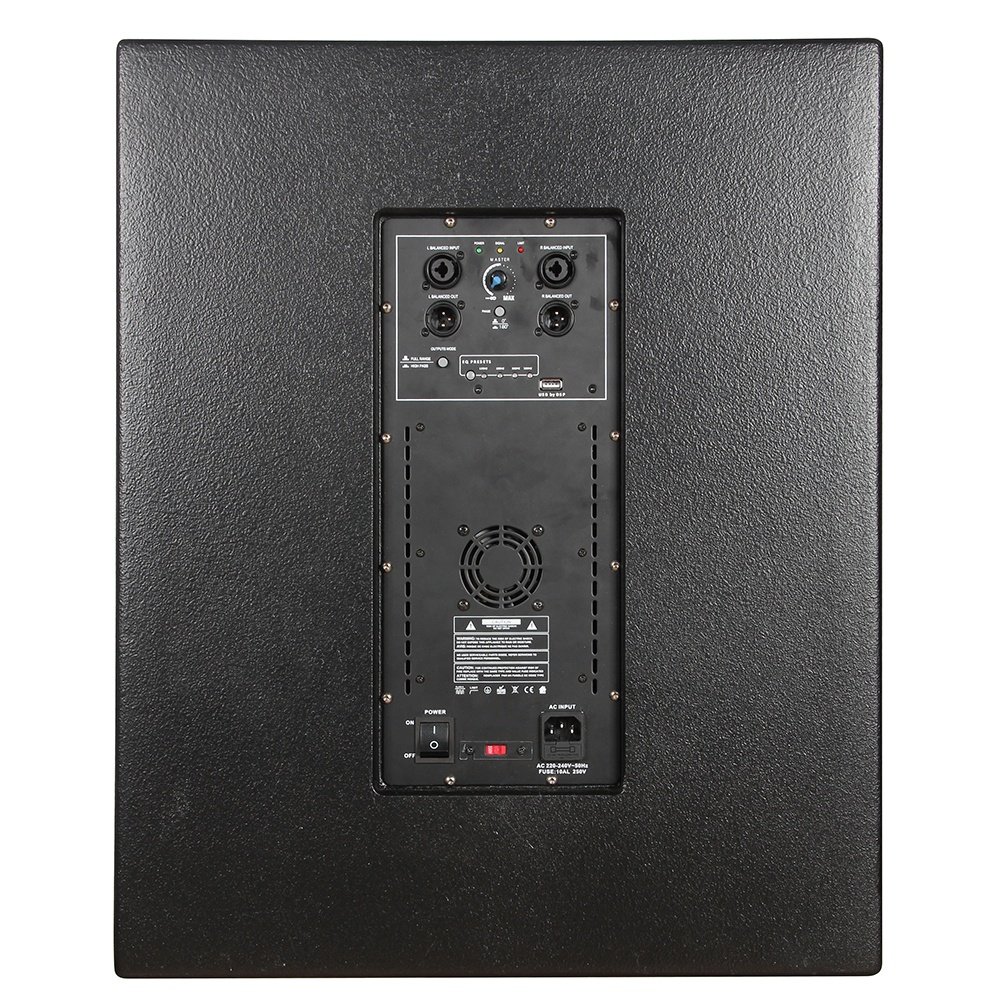 2800 Watts 18 inch Active DSP setting subwoofer professional audio wooden cabinet stage PA speaker system sound box