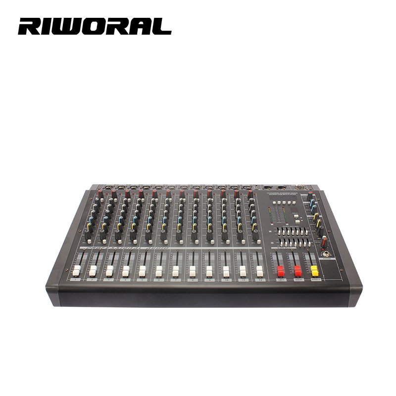 PMX1208D 12 channel Professional Sound Equipment 350W 16 DSP stereo power mixer amplifier