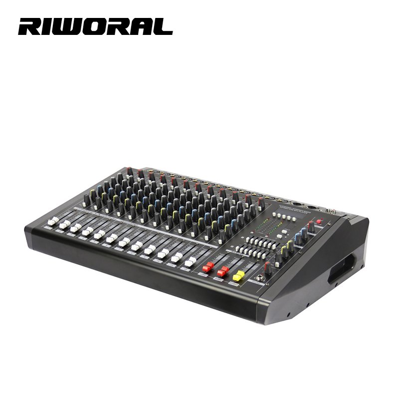 PMX1208D 12 channel Professional Sound Equipment 350W 16 DSP stereo power mixer amplifier
