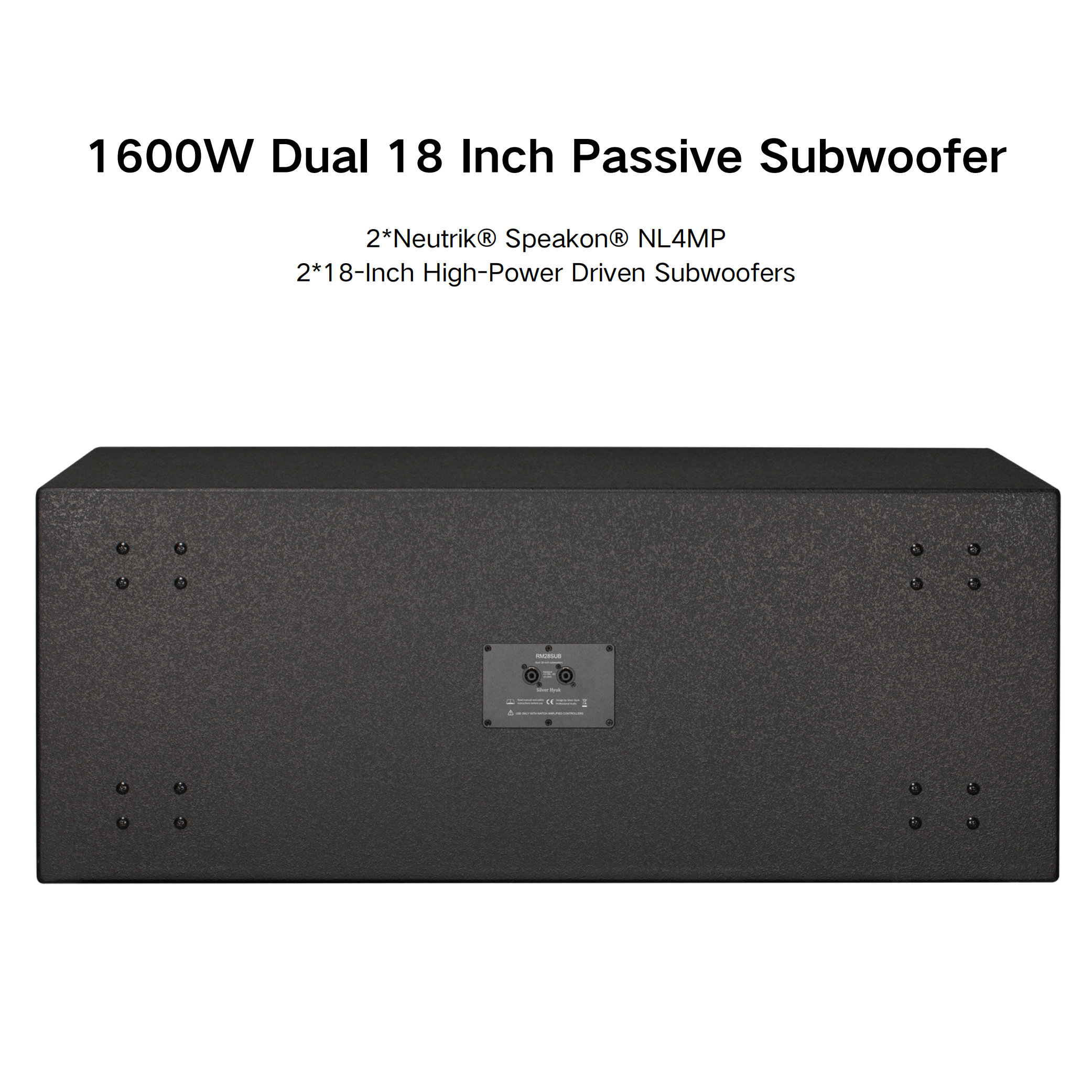 1600W Dual 18-Inch Passive Professional DJ Speaker/Sound Equipment/Amplifiers Speaker