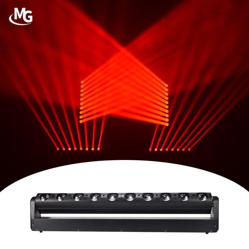 10*40W 10 Eyes RGBW LED Beam Moving Head Light For Night Club Bar DJ Disco