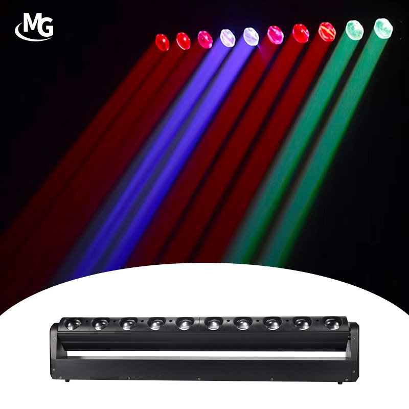 10*40W 10 Eyes RGBW LED Beam Moving Head Light For Night Club Bar DJ Disco