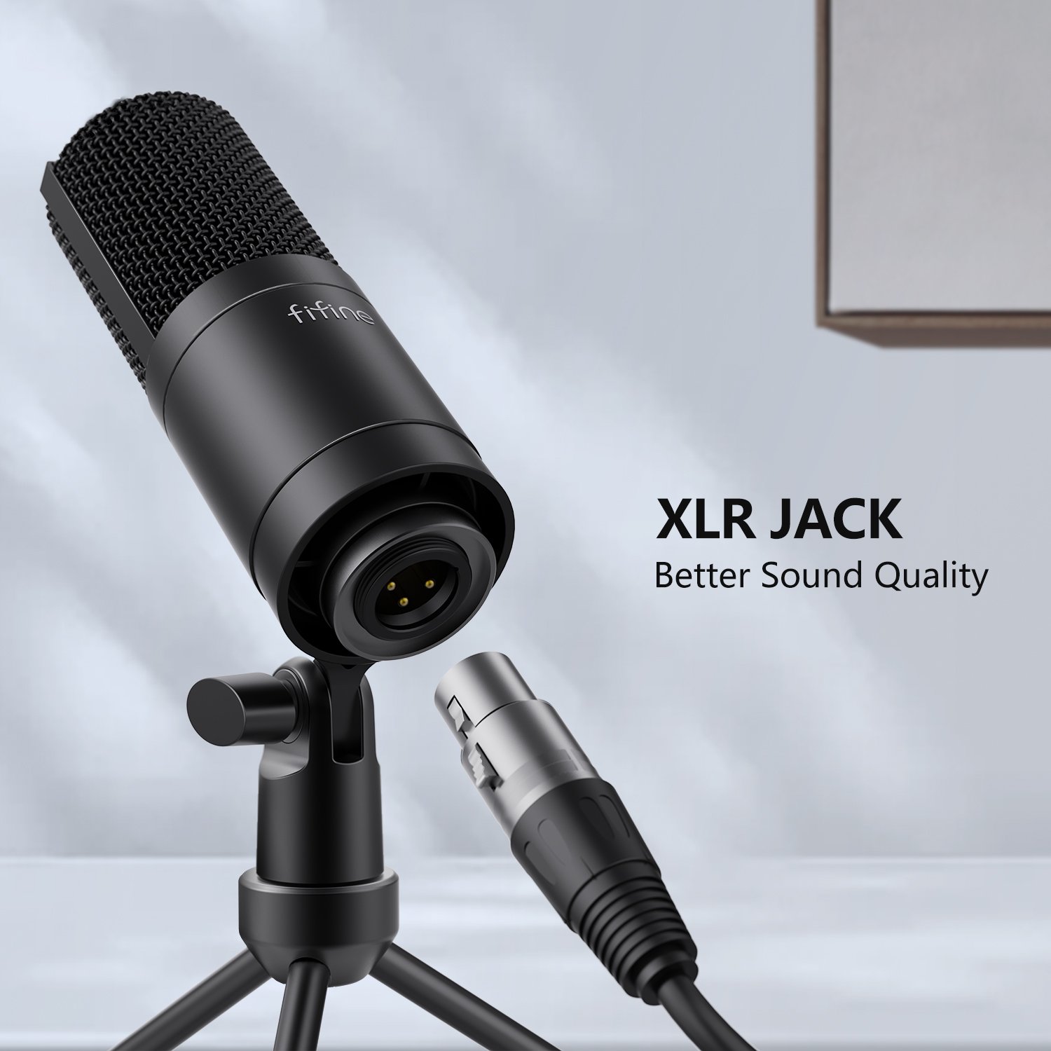 Fifine Podcast Equipment Audio Interface Condenser Microphone Monitor Headphone Speaker Soundcard Sound Cards Audio Mixers
