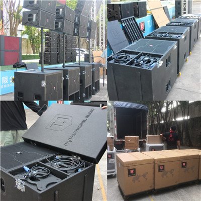 T.I Audio LA-110 line array active indoor outdoor show portable DJ wedding band sound system equipment amplifiers speaker