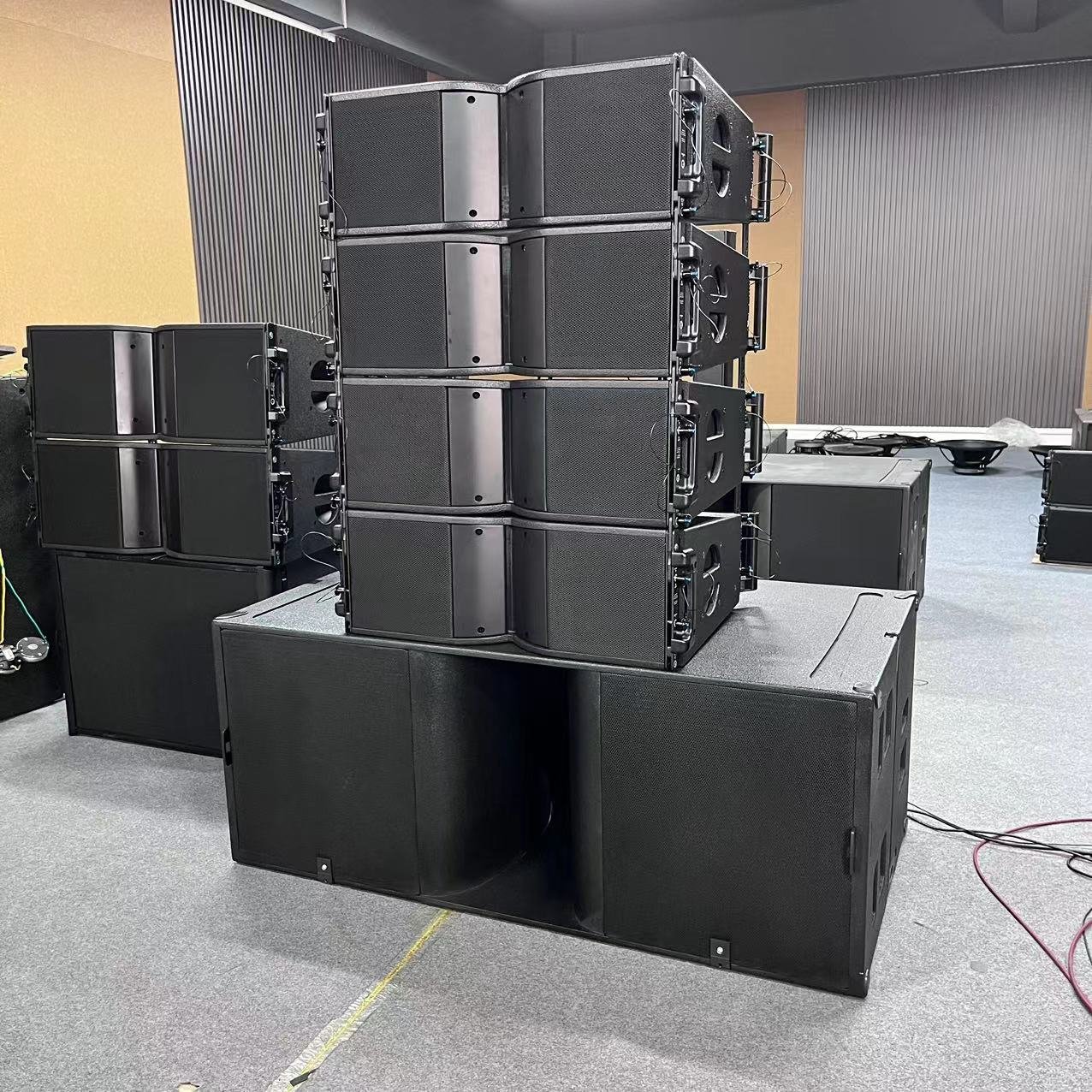 Professional double 8 inch 2 way K208 system sound stage audio equipment passive powered line array speakers