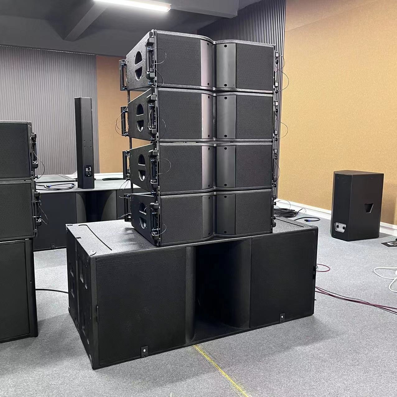 Professional double 8 inch 2 way K208 system sound stage audio equipment passive powered line array speakers