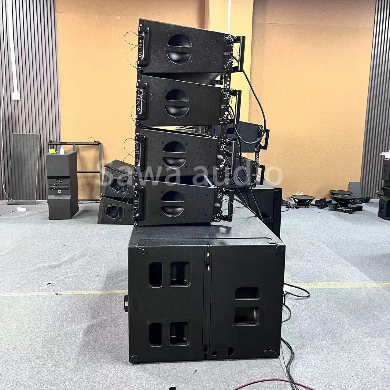 Professional double 8 inch 2 way K208 system sound stage audio equipment passive powered line array speakers