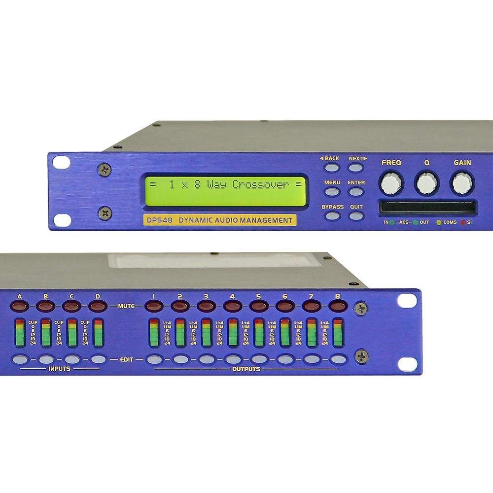 High Quality Processor Audio XTA DP548 4 in 8 out Digital Professional Crossover TOP Audio Speaker Processor