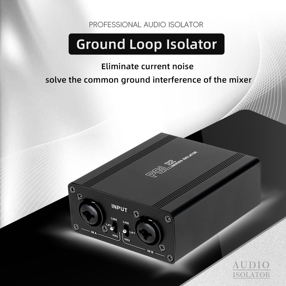 Portable Audio Noise Isolator Eliminate current sound noise, two-channel passive grade audio isolator for outdoor performances