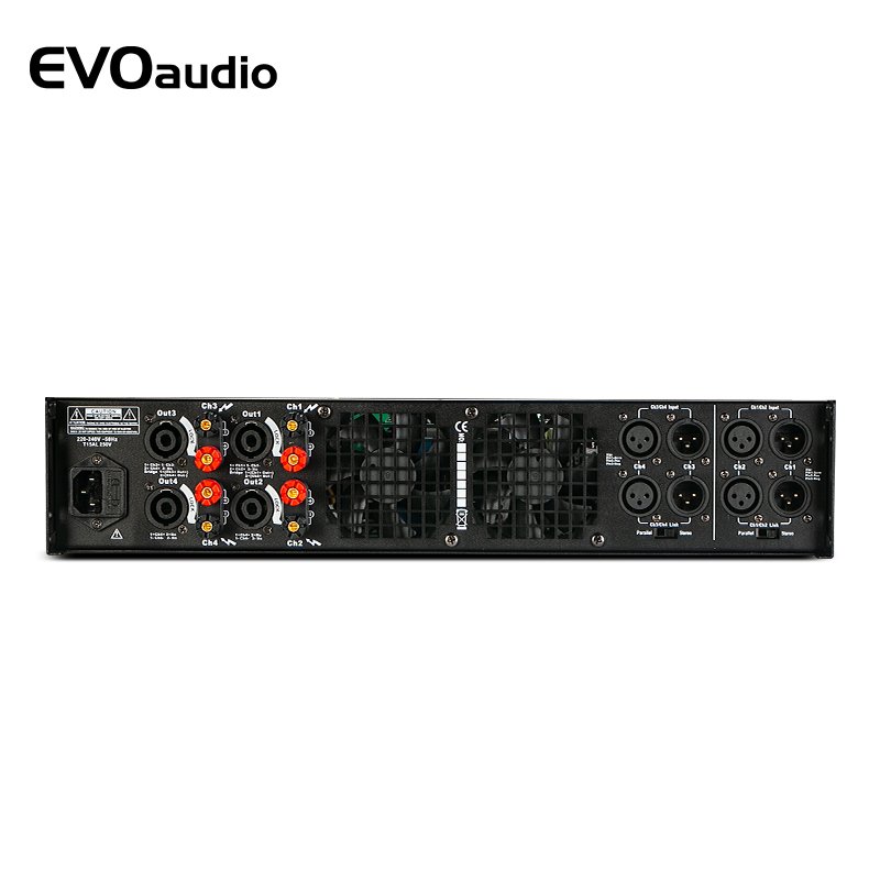 EVOaudio 2U Audio Digital Power Amplifiers For Line Array Subwoofers Sound Equipment