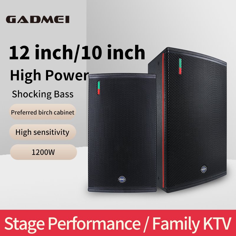 10 inch passive professional dj audio speaker 12 inch pro audio sound system equipment wooden bass speaker dj