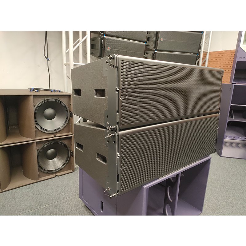 Pro AUDIO double 8 inch line array speaker system PA sound outdoor concert sound system sound equipment/amplifiers/speaker