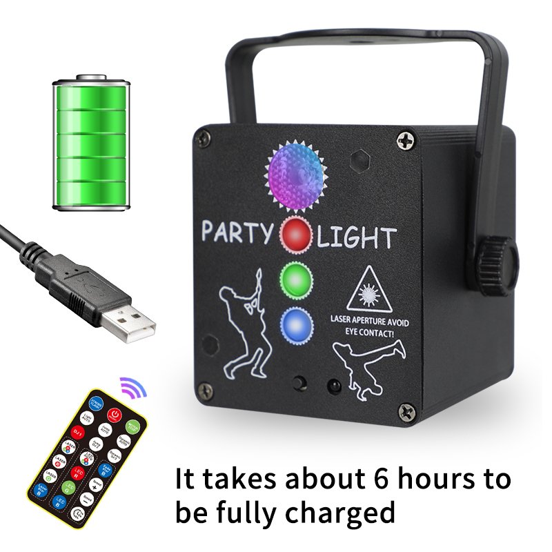 YSH Interactive LED Laser Beam Light Projector DJ Equipment Nightclubs Weddings Blue Kinetics Dance Floor Disco Party