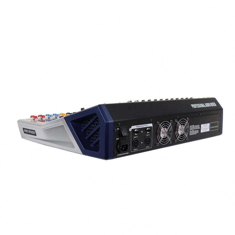 Professional 12 Channels Audio Mixer amplifier console mixer Built in 99 DSP effects USB Connection for stage performance