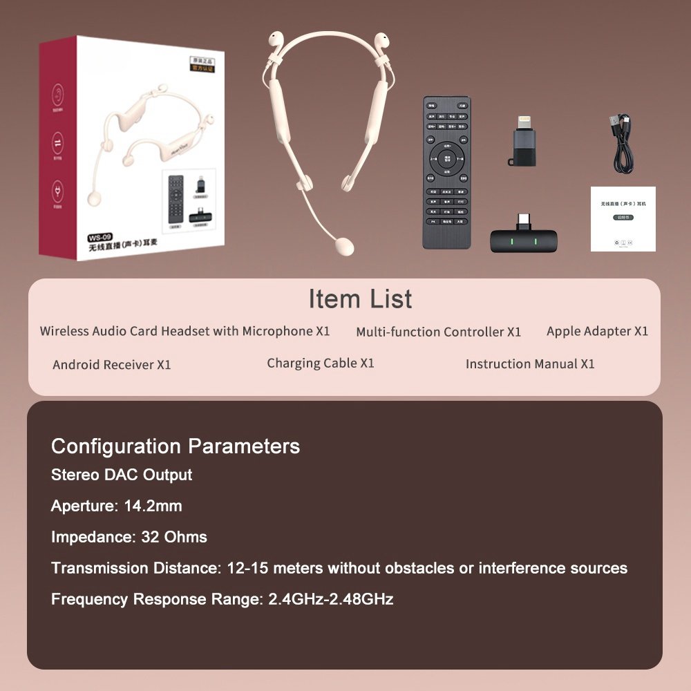 Newest Gaming Live Streaming Equipment Monitor Headset Earphone With 1 To 2 Adapter 3.5+3D Sound Card Gaming Earphones Earbuds
