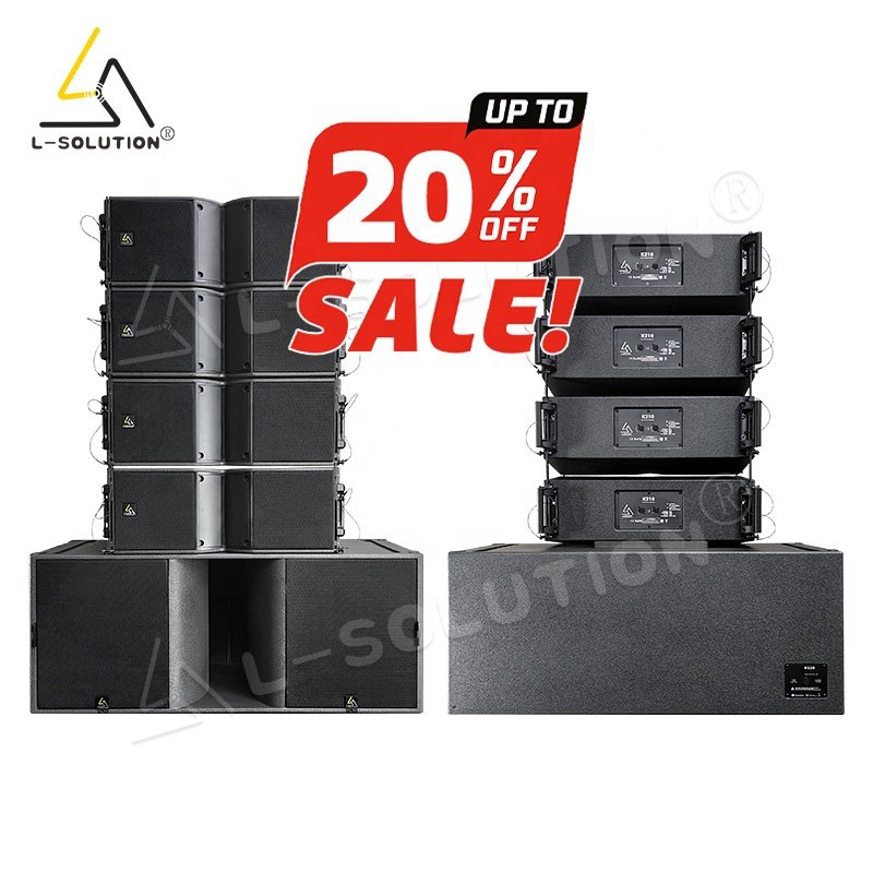 K210 passive 10 inch line array KS28 double 18 inch subwoofers dj speaker set system professional line array speakers system
