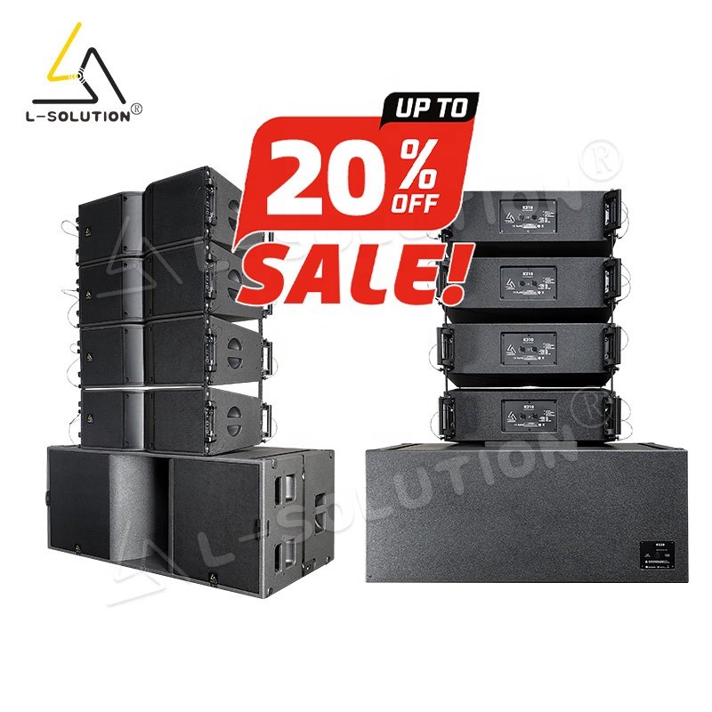 K210 passive 10 inch line array KS28 double 18 inch subwoofers dj speaker set system professional line array speakers system