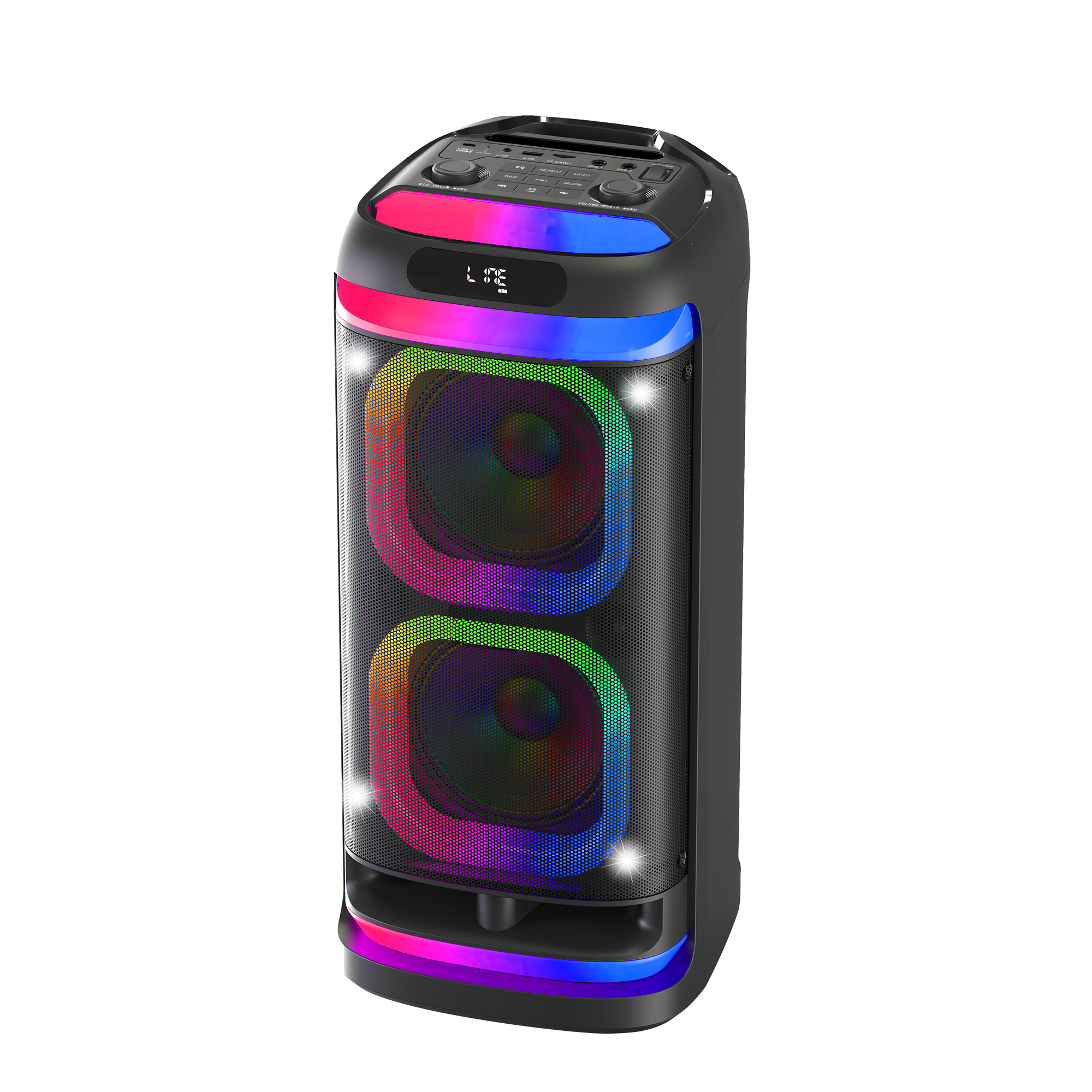 Temeisheng New wireless Bluetooth Speakers portable Sound system for party tower DJ Karaoke Sony style speaker