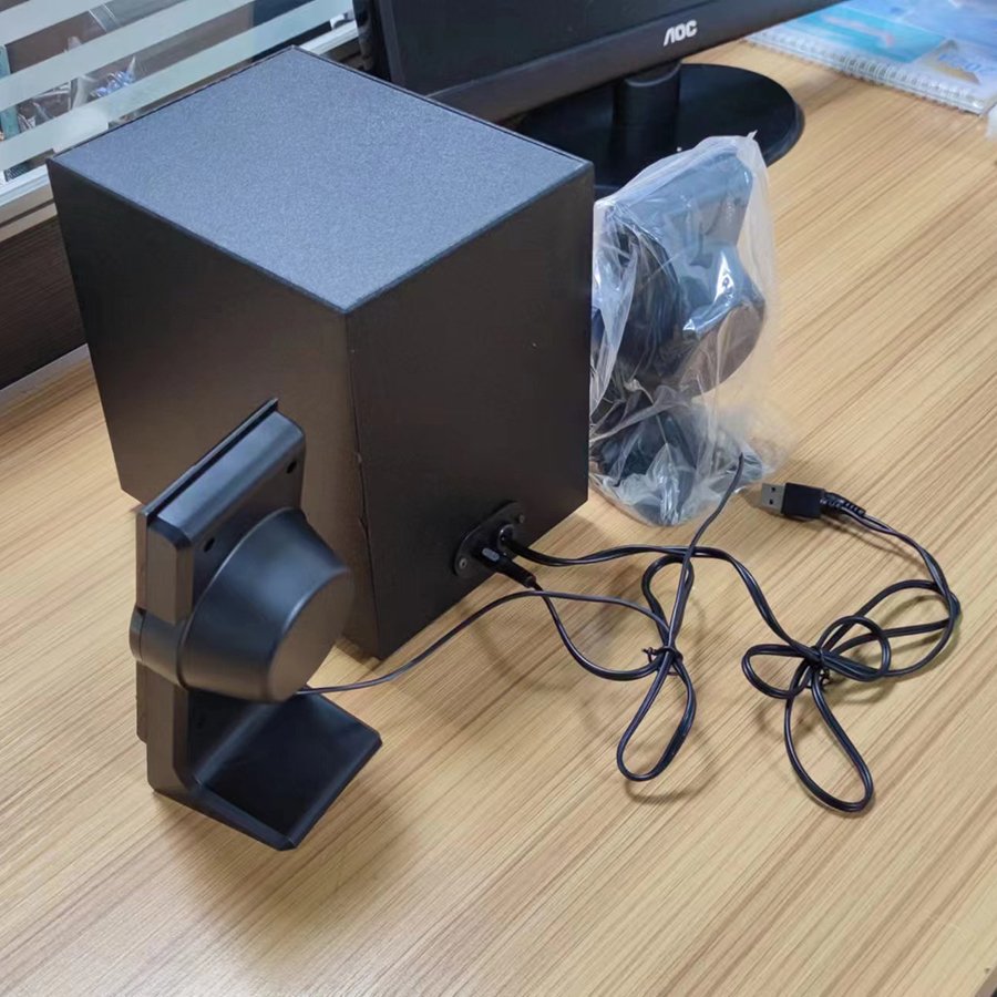 3 horns Wooden pc computer speaker 3d surround bass 2.1 wireless audio amplifiers factory price