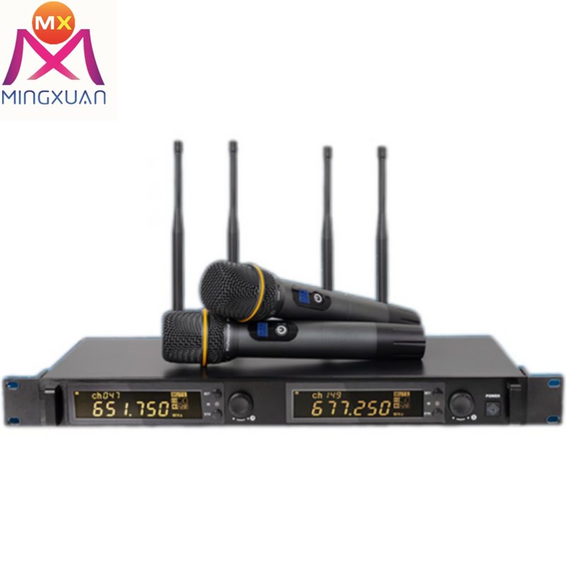professional true diversity UHF wireless microphone Stage performance Long Distance