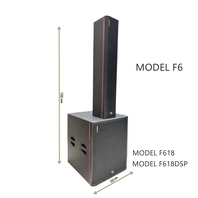 2024 Hot Sale 6.5 Inch Alto x4 Professional Audio PA System Amplifier Outdoor Loudspeaker Column Speaker