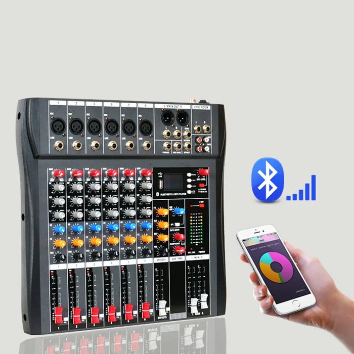 TKG CT-60S 48V Phantom Power mini 6 channel sound system professional audio mixer console