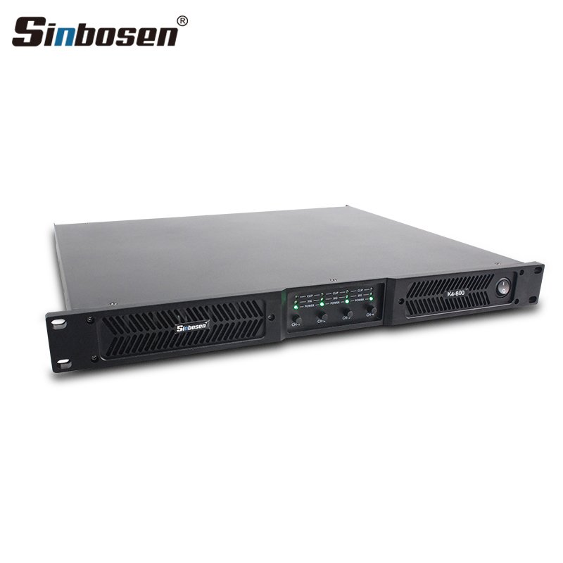 K4-800 4ch professional audio power amplifier class d digital amplificador de audio 800 watts