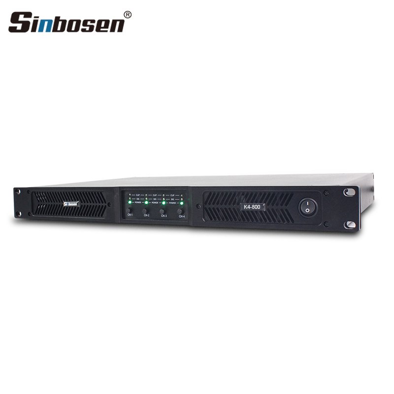 K4-800 4ch professional audio power amplifier class d digital amplificador de audio 800 watts