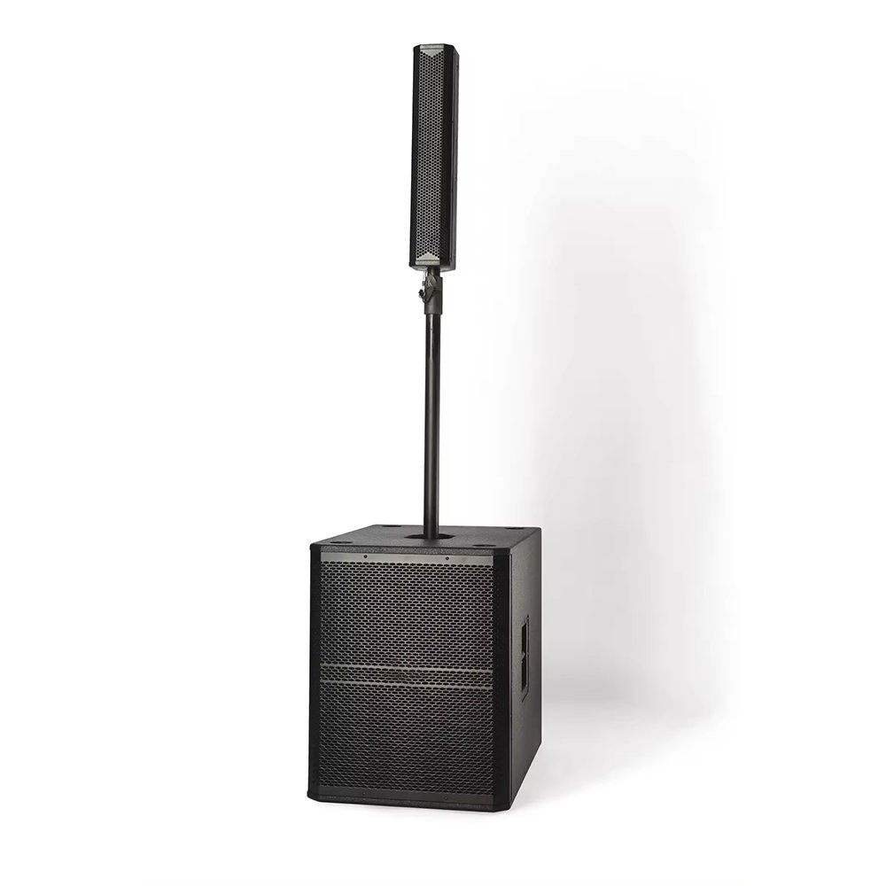 Active 15 Inch Subwoofer + 4_3_ Array Column 2-way Powered Pa Speaker System Stereo Hifi Audio System Array Speaker