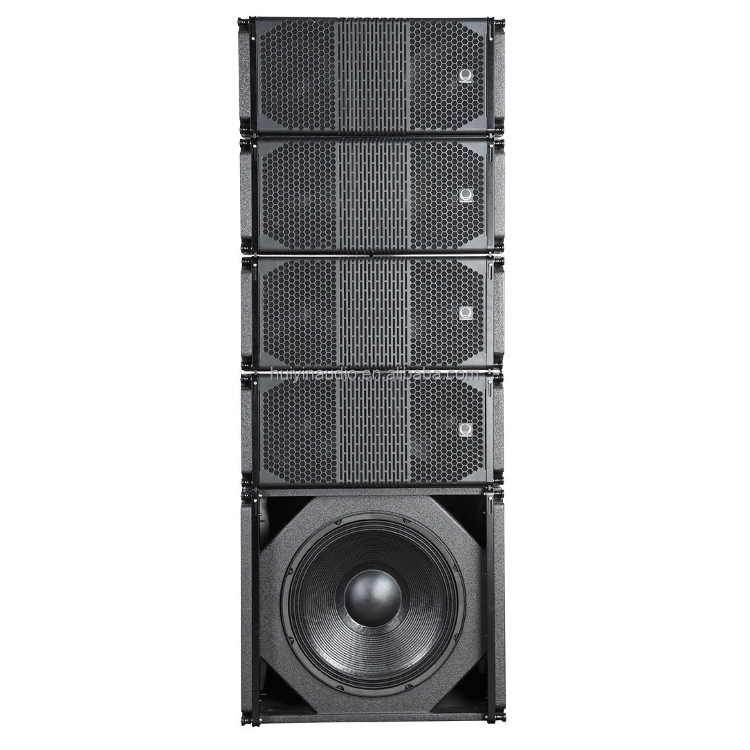 Dual 10 Inch Professional Audio Line Array Speaker 2 Way Outdoor Sound System with HF 80W And LF 600W Power for Performances