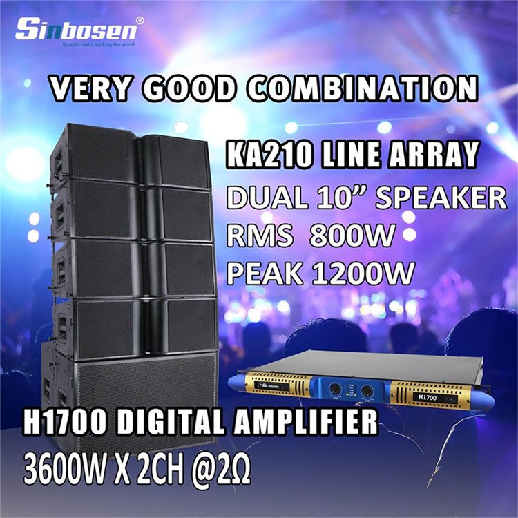 Sinbosen Sound System Professional Audio Dj Sound Box karaoke Speaker KA210 Line Array speakers