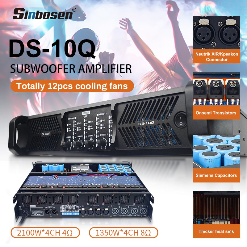 High Quality Rock Series Pro Audio Sound System Speaker Amplifier Class TD Switching Power Amplifier