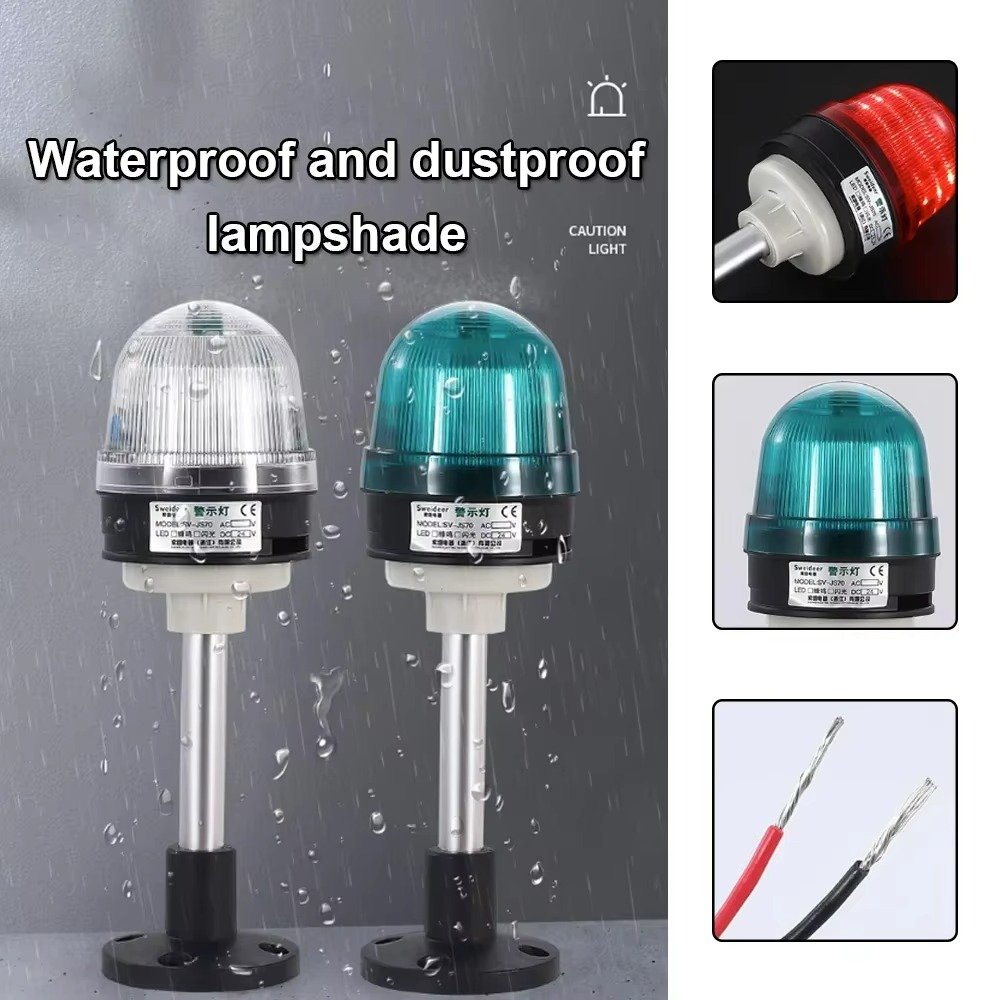 Hot Selling waterproof stroke beacon Warning Light with buzzer Tri-color sound and audio Alarm Lamp for Mechanical Equipment