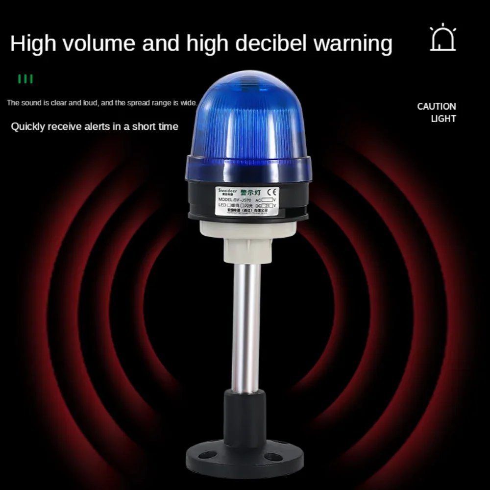 Hot Selling waterproof stroke beacon Warning Light with buzzer Tri-color sound and audio Alarm Lamp for Mechanical Equipment