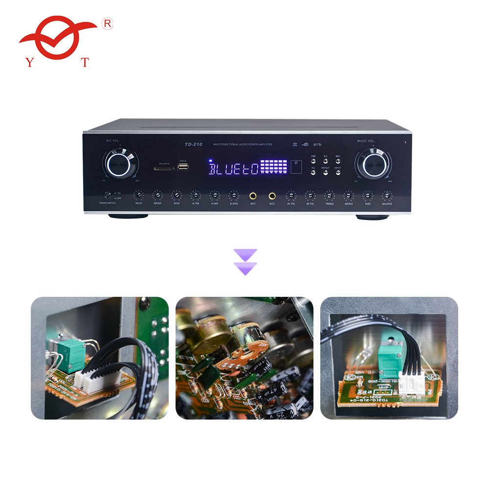 500W Home Amplifier 2-CH with FM Radio Usb SD sound equipment/amplifiers/speaker