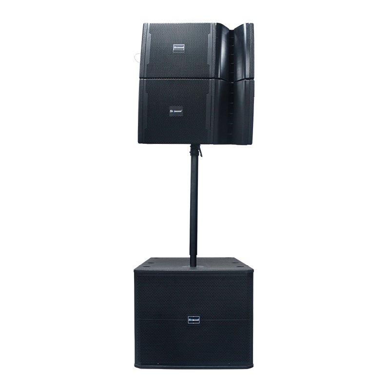 Neodymium Powered Sound System OEM Continuous 800W 18 inch Active Subwoofer Stage Speaker Black Emery Paint